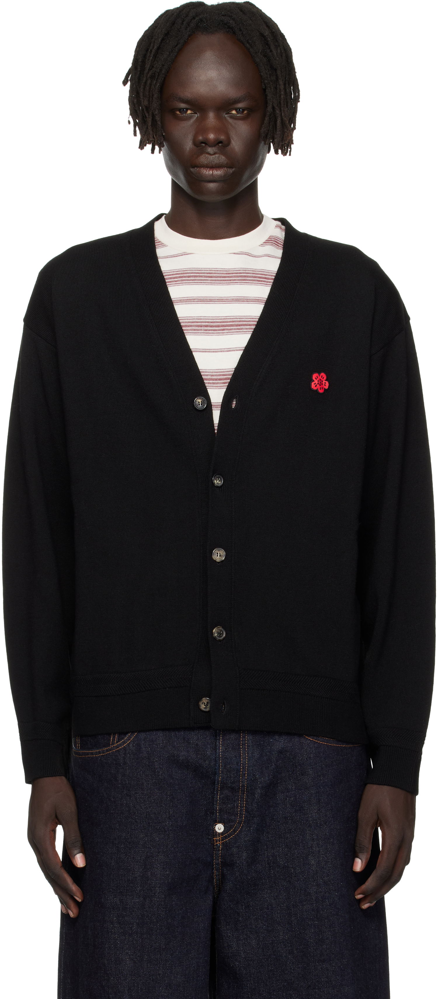 Sveter KENZO Kenzo Paris 'Boke Flower' Cardigan Čierna | FF65CA7593LB, 0