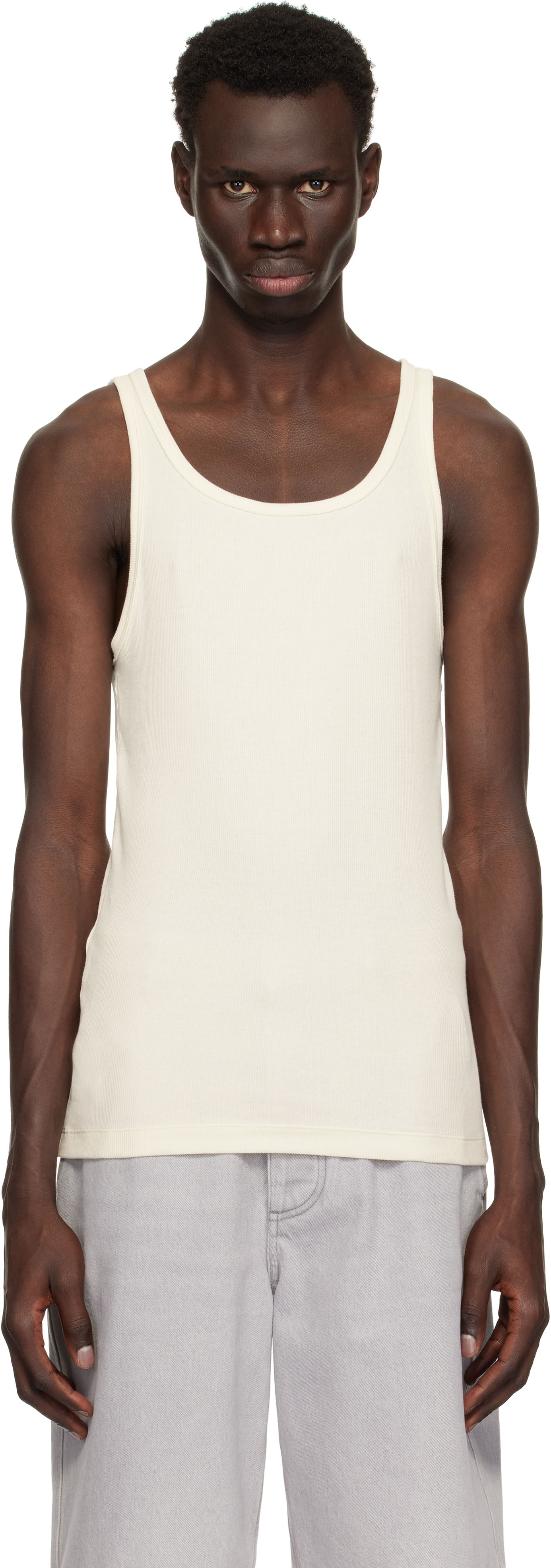 Tielko SKIMS SKIMS Cotton Rib Tank Top Biela | TP-TNK-5788M-TBD MULTI, 0