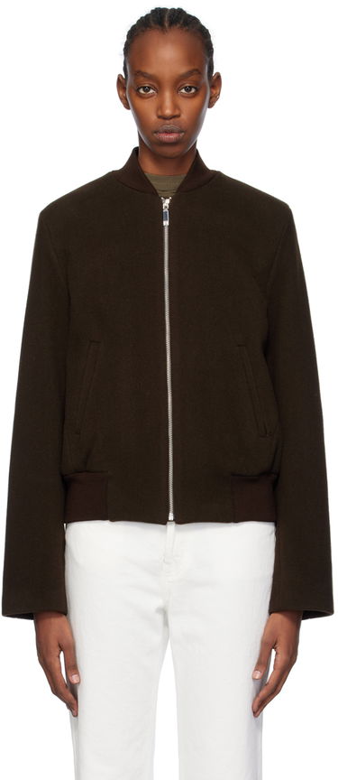 Bomber bunda TOTEME Sartorial Bomber Jacket Hnedá | 241-WRO1042-FB0039, 0