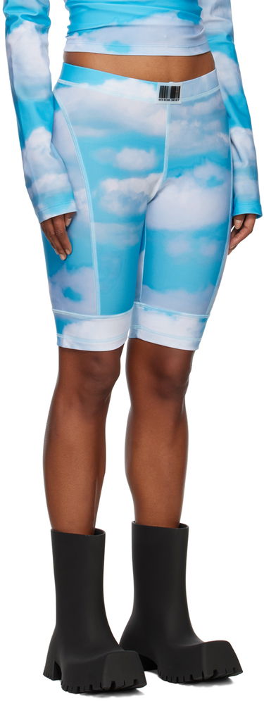Šortky VETEMENTS Printed Bike Shorts Modrá | VL14AT400S, 1
