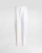 Dolce & Gabbana Pinstripe Linen-Blend Pants With Double Darts