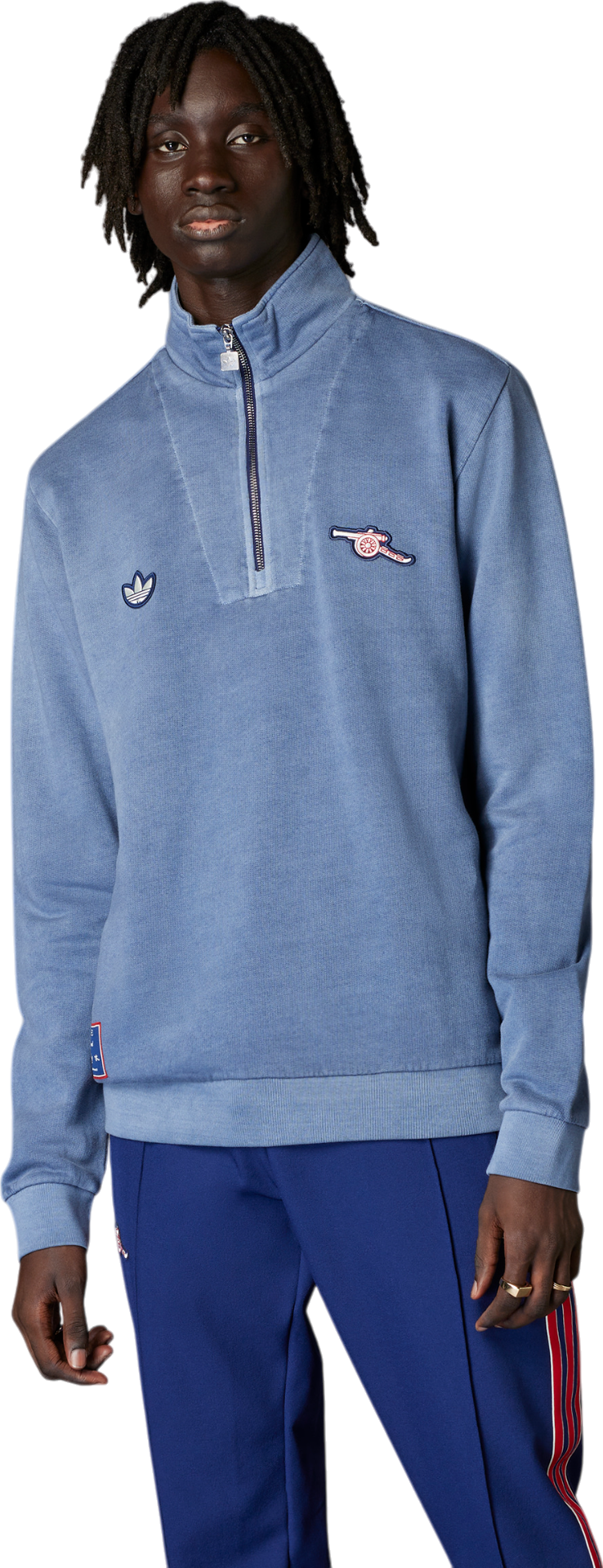 Mikina adidas Performance Arsenal Terrace Icons Half-Zip Sweatshirt Modrá | JF0564, 1
