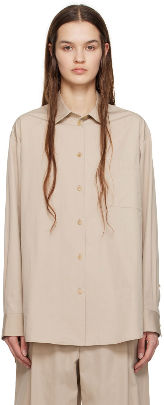 Košeľa The Row Oversized Shirt Béžová | 6981-W2403, 0