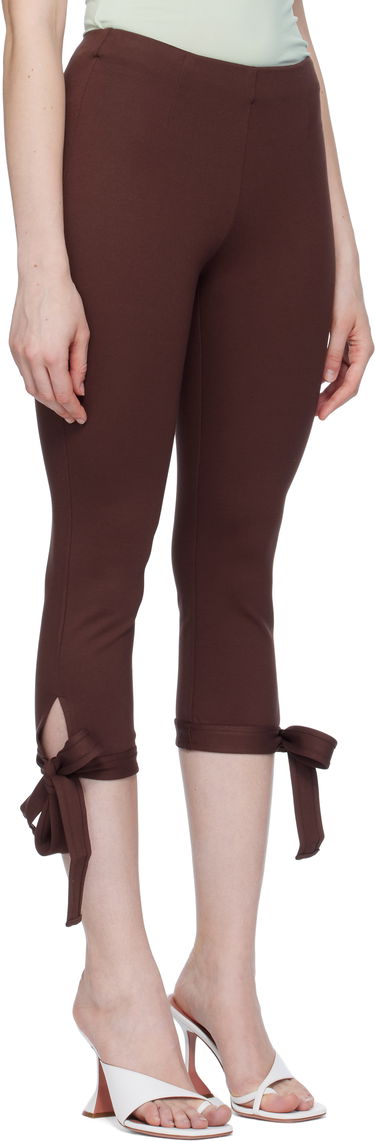 Legíny Miaou Miaou Emma Capri Short Leggings Hnedá | 1052PONCHO, 1