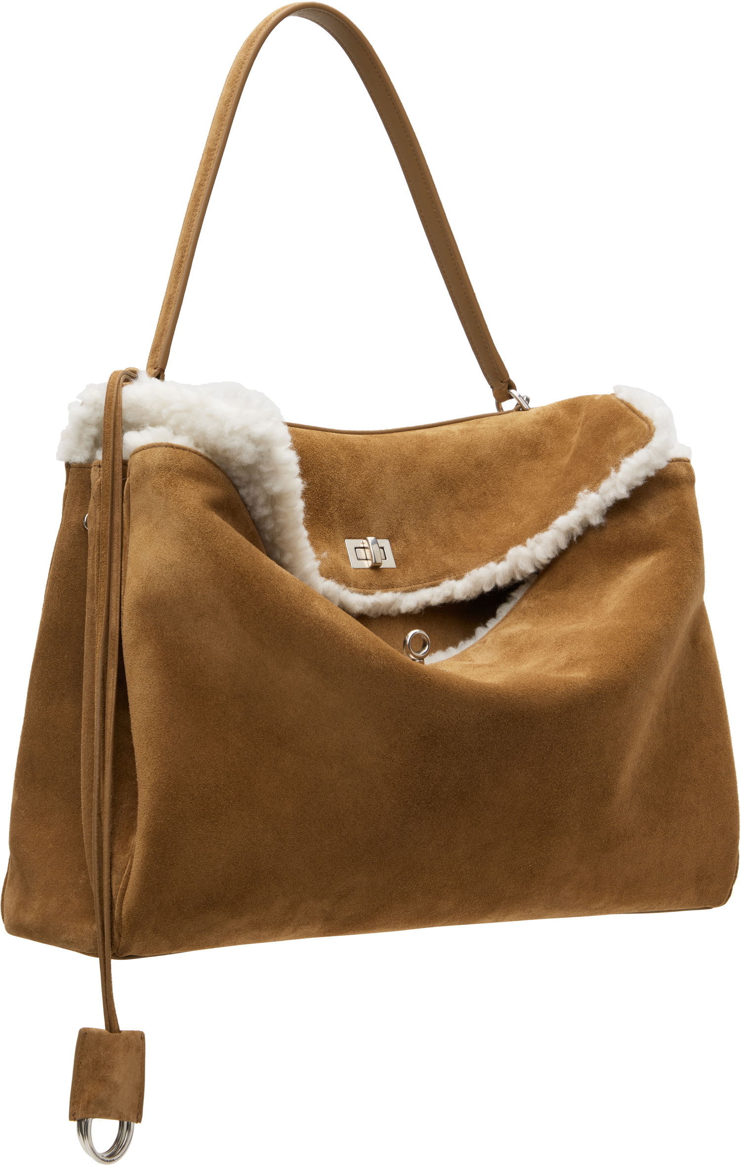 Tote bag Balenciaga Large Suede Tote Bag Hnedá | 789744-2ABAD-2590, 1