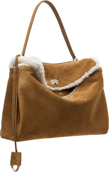 Tote bag Balenciaga Large Suede Tote Bag Hnedá | 789744-2ABAD-2590, 1
