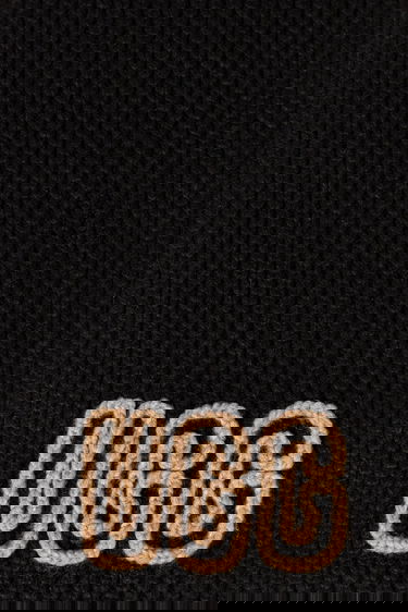 Šál UGG CHUNKY Wool Blend Scarf with Embroidered Logo Čierna | 102787, 1