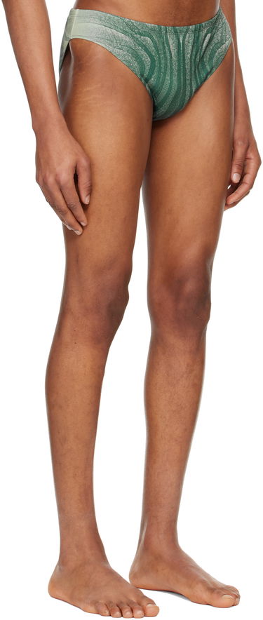 Plavky Jean Paul Gaultier Jean Paul Gaultier 'The Spirale' Swim Briefs Zelené | 25/34-H-SV060-J587-0351, 1