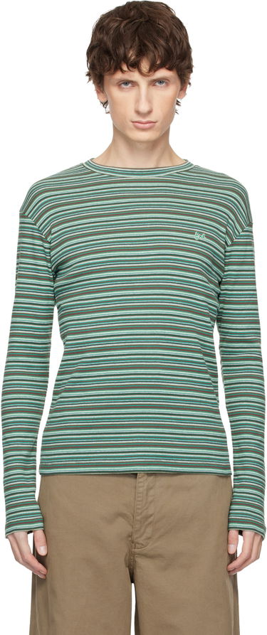 Tričko ERL Rib Knit Multi-Stripe Long Sleeved T-shirt Rôznofarebný | ERL11T019, 0