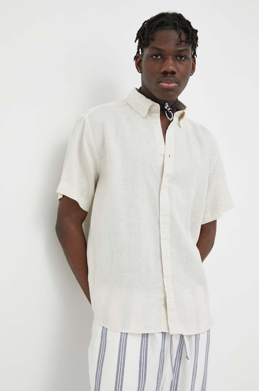 Košeľa Les Deux Kris Linen Shirt Béžová | LDM401053, 0