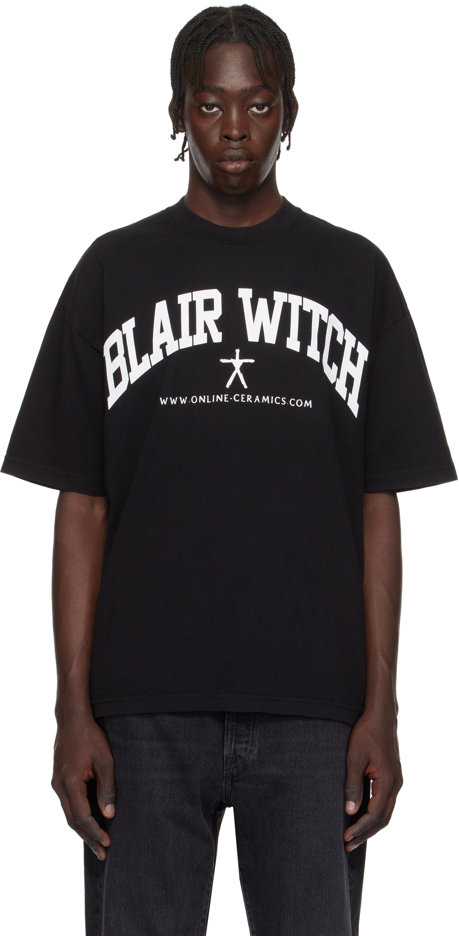 Tričko Online Ceramics Online Ceramics Blair Witch 'Nobody Is Here to Help You' T-Shirt Čierna | Nobody Is Here to Help You Tee, 0