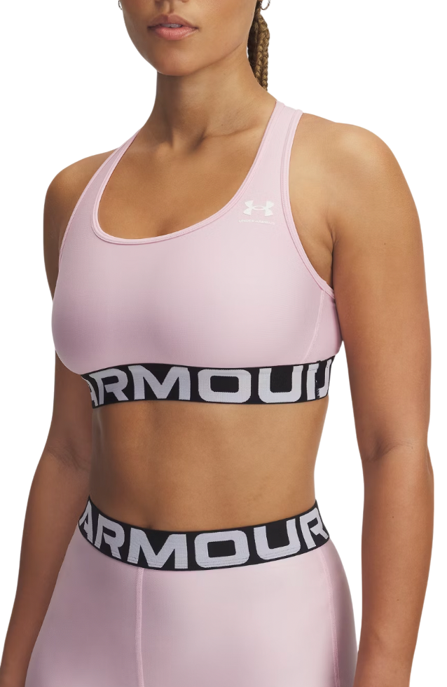 Podprsenka Under Armour Under Armour UA HG Mid Branded Sports Bra Ružová | 1383544-647, 0