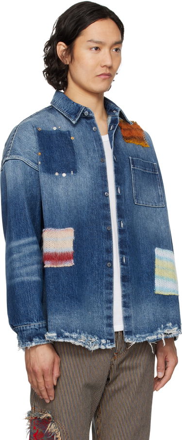 Košeľa Marni Marni Patched Denim Shirt Modrá | CUJU0061LX USCX01, 1