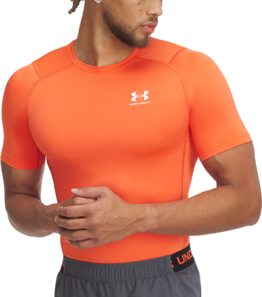 Tričko Under Armour Under Armour HG Armour Comp Short Sleeve T-Shirt Oranžová | 1361518-847, 0