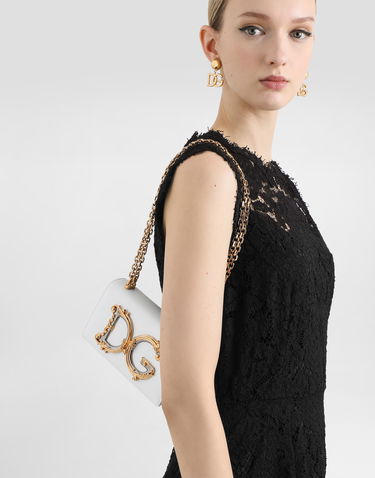 Kabelka Dolce & Gabbana DG Girls Smooth Calfskin Phone Mini Clutch Bag Biela | BI1416AW07080002, 1