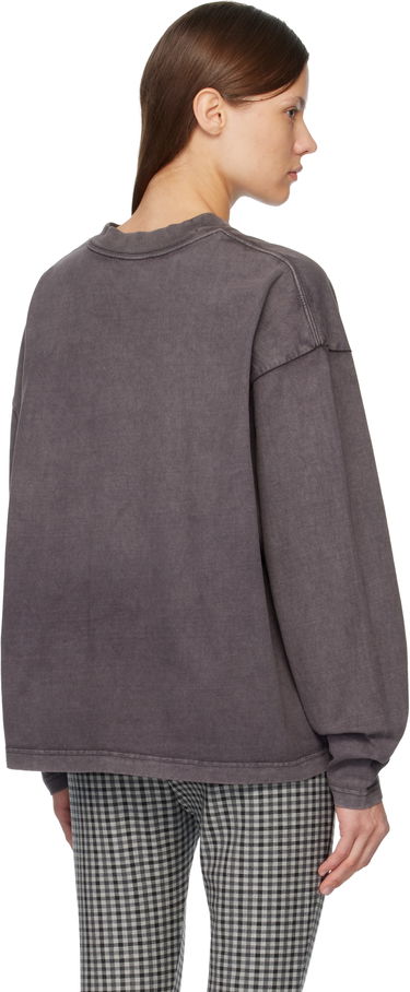 Tričko Acne Studios Acne Studios Logo Long-Sleeve T-Shirt Šedá | CL0349-, 2