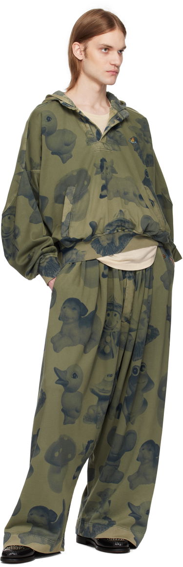Mikina Vivienne Westwood Vivienne Westwood Baseball Print Hoodie Zelené | 3I010012-J009H-, 3