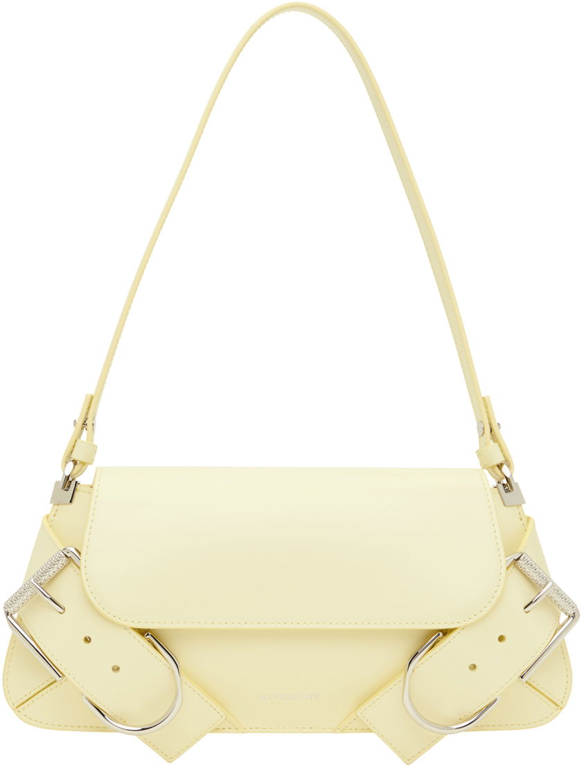 Taška cez rameno Givenchy Voyou Buckle-Detailed Shoulder Flap Bag Žltá | BB50YAB00D758, 0