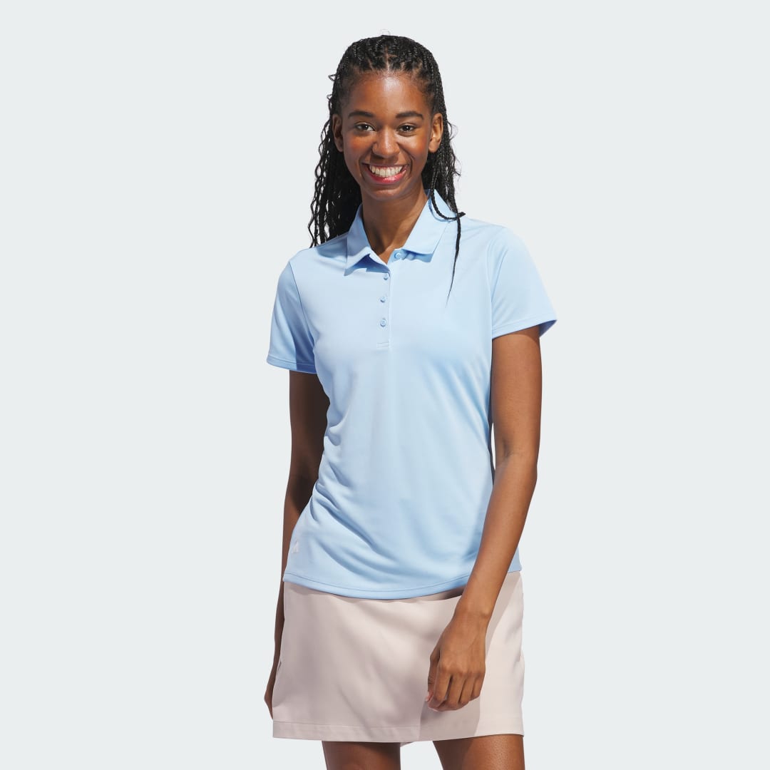 Polo tričko adidas Performance Solid Performance Short Sleeve Polo Shirt Tyrkysová | IN9918, 1