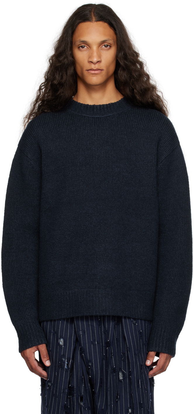 Sveter Acne Studios Crewneck Navy | B60278-, 0