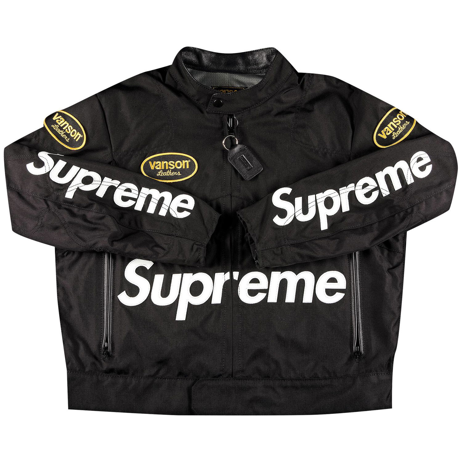 Bunda Supreme Vanson Leathers Cordura Jacket Čierna | SS21J23 BLACK, 1
