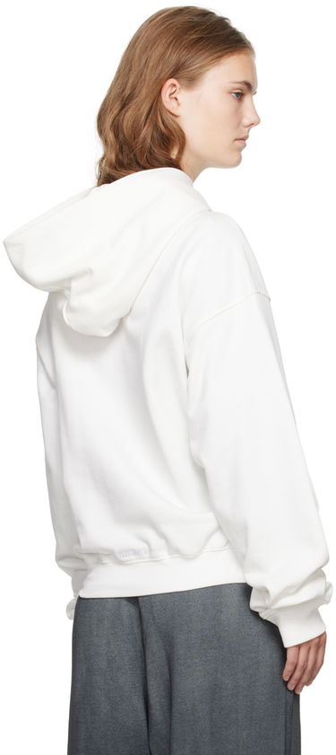 Mikina We11done Fitted Hoodie With Graphic Print Biela | WD-TH2-24-832-U-IV, 2