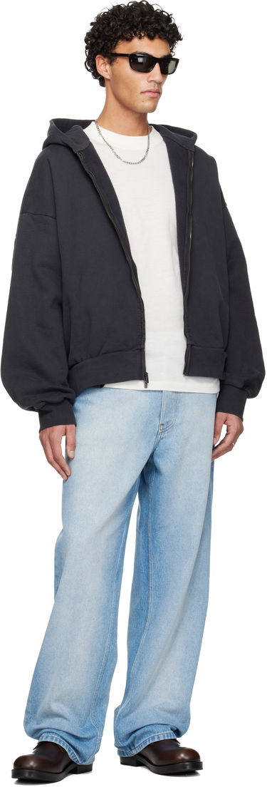 Mikina Fear of God ESSENTIALS Holiday Embroidered Classic Full Zip Hoodie Čierna | 192HO254782F, 3