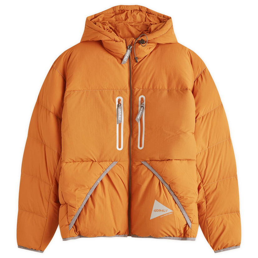 Prešívaná bunda GRAMICCI And Wander x Down Jacket Orange Oranžová | GUJ4-F3000-M-ORG