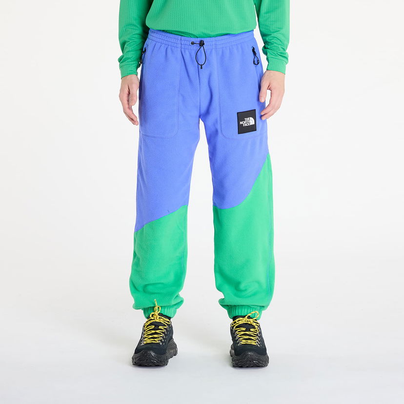 Tepláky The North Face Yinka Ilori x Fleece Pant Solar Blue/ Optic Emerald Zelené | NF0A89GG0IG1