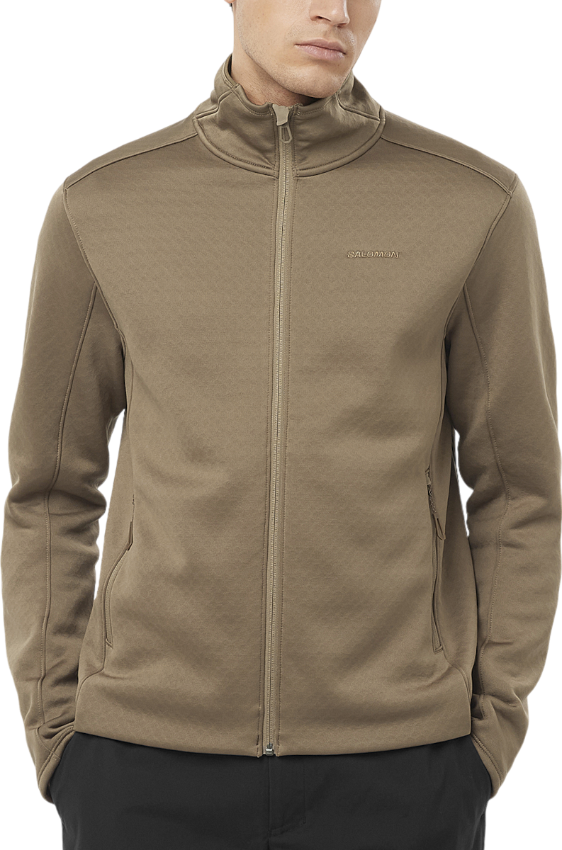 Mikina Salomon Essential Midwarm Full Zip Jacket Zelené | lc2329100, 0