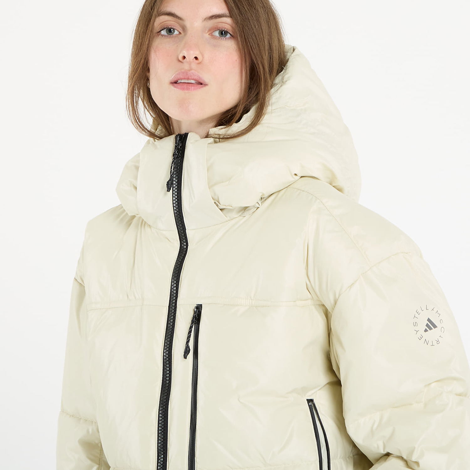 Bunda adidas Performance adidas by Stella McCartney Short Padded Winter Jacket Béžová | JV8548, 1