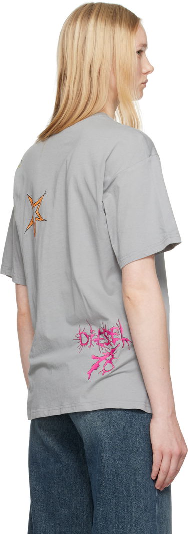 Tričko Diesel Diesel T-Buxt-Q1 Graphic T-Shirt Šedá | A17719 0AKBY, 2