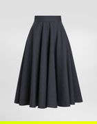 Woolen Midi Circle Skirt