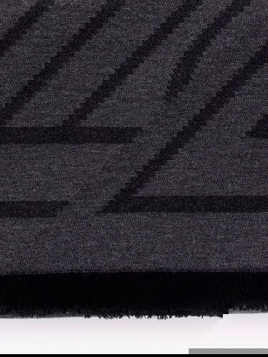 Šál TOTEME Geometric Print Fringe Scarf Šedá | 213894808395, 1