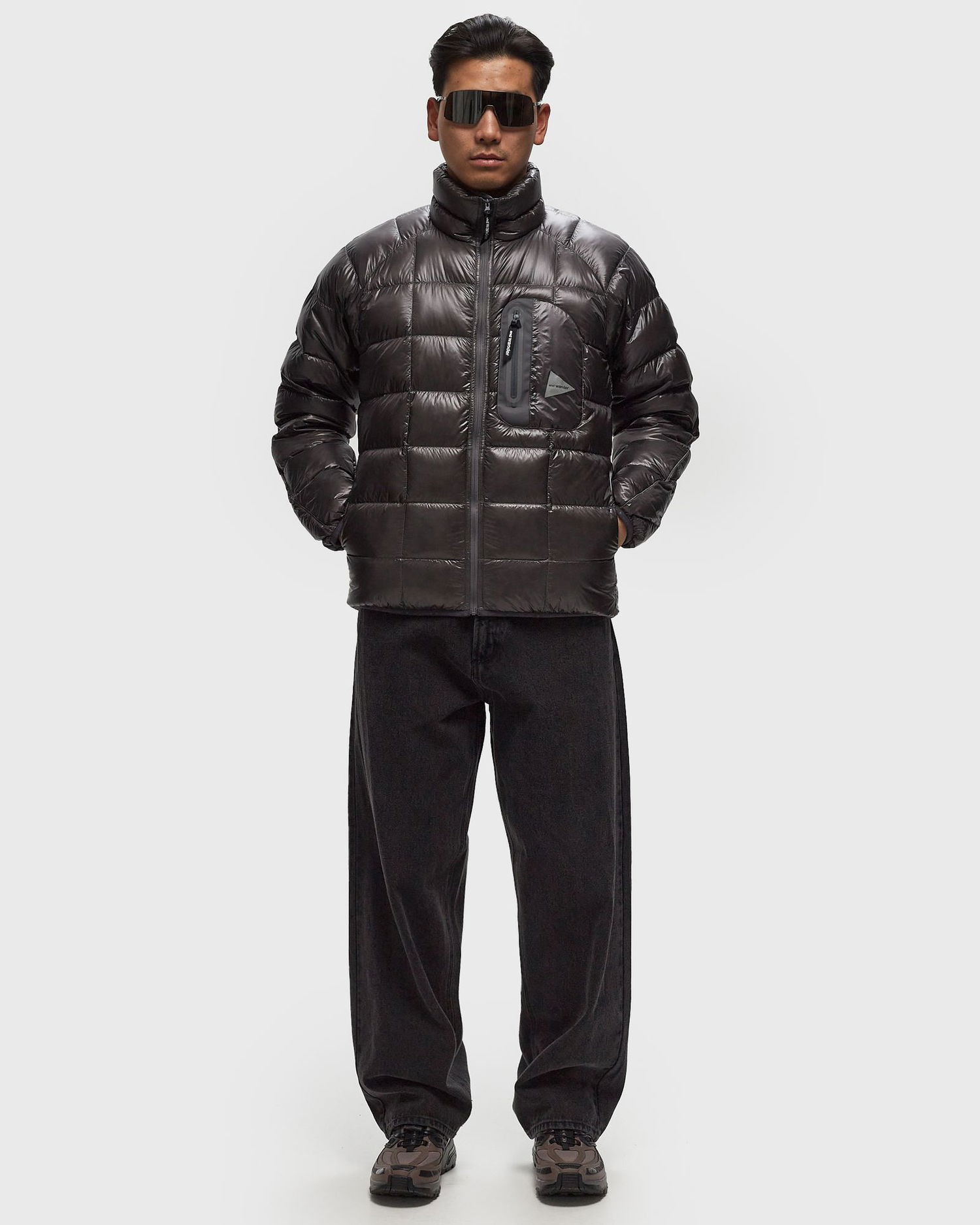 Prešívaná bunda and wander Diamond Stitch Down Jacket Čierna | 5744231106-020, 1