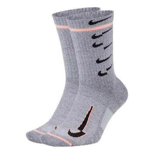 Ponožky Nike Multiplier Crew Socks Šedá | CK5672-050, 0