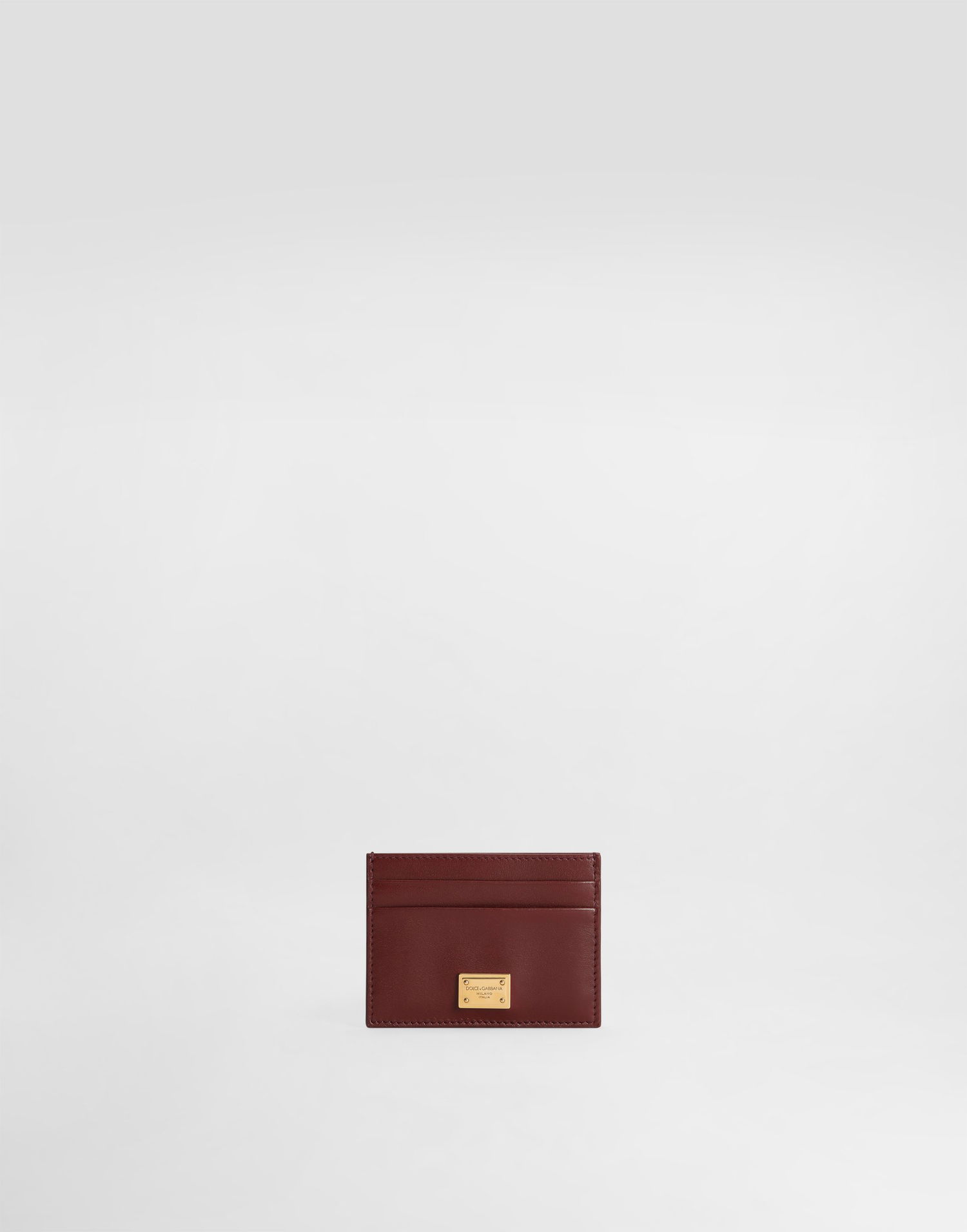 Peňaženka Dolce & Gabbana Dolce & Gabbana Plongé Calfskin Card Holder Vínová | BI0330A9S2580346, 0
