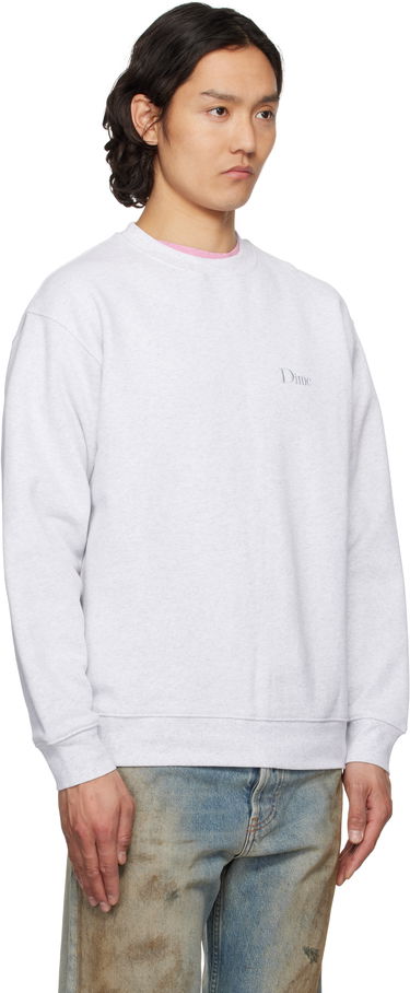 Sveter Dime Dime Classic Small Logo Crewneck Sweatshirt Šedá | DIMESP2538ASH, 1
