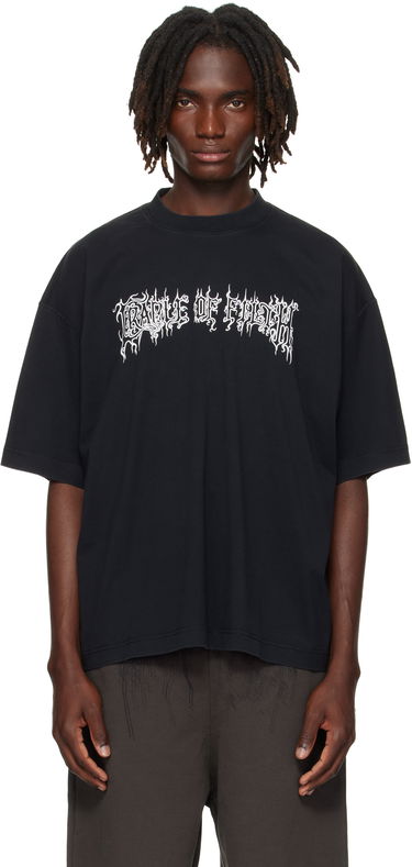Tričko VETEMENTS Vetements Cradle of Filth Logo Regular Fit T-Shirt Čierna | UCF76TR100B, 0
