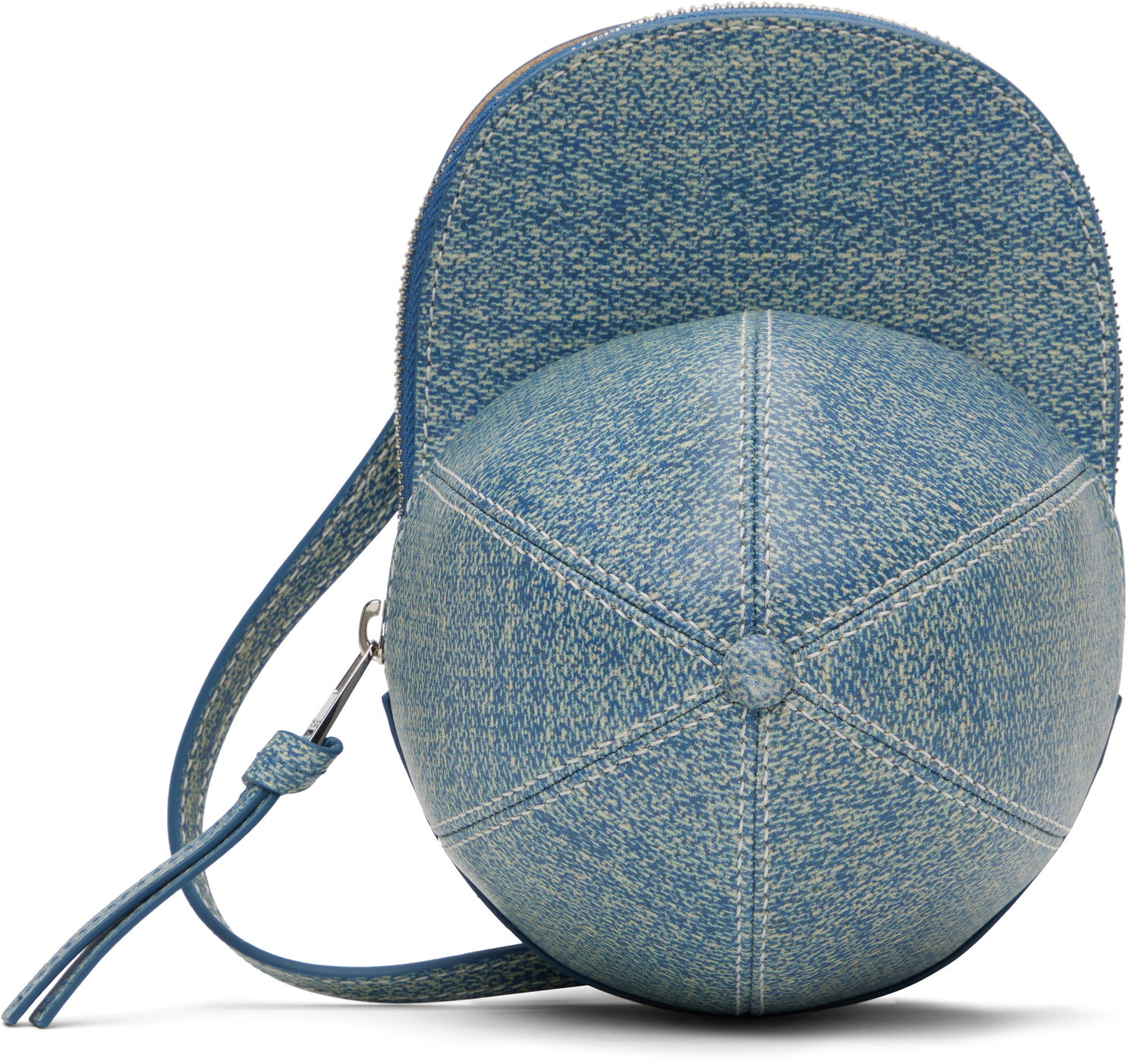 Taška cez rameno JW Anderson JW Anderson Medium Cap Leather Crossbody Bag Modrá | HB0230-LA0362, 0