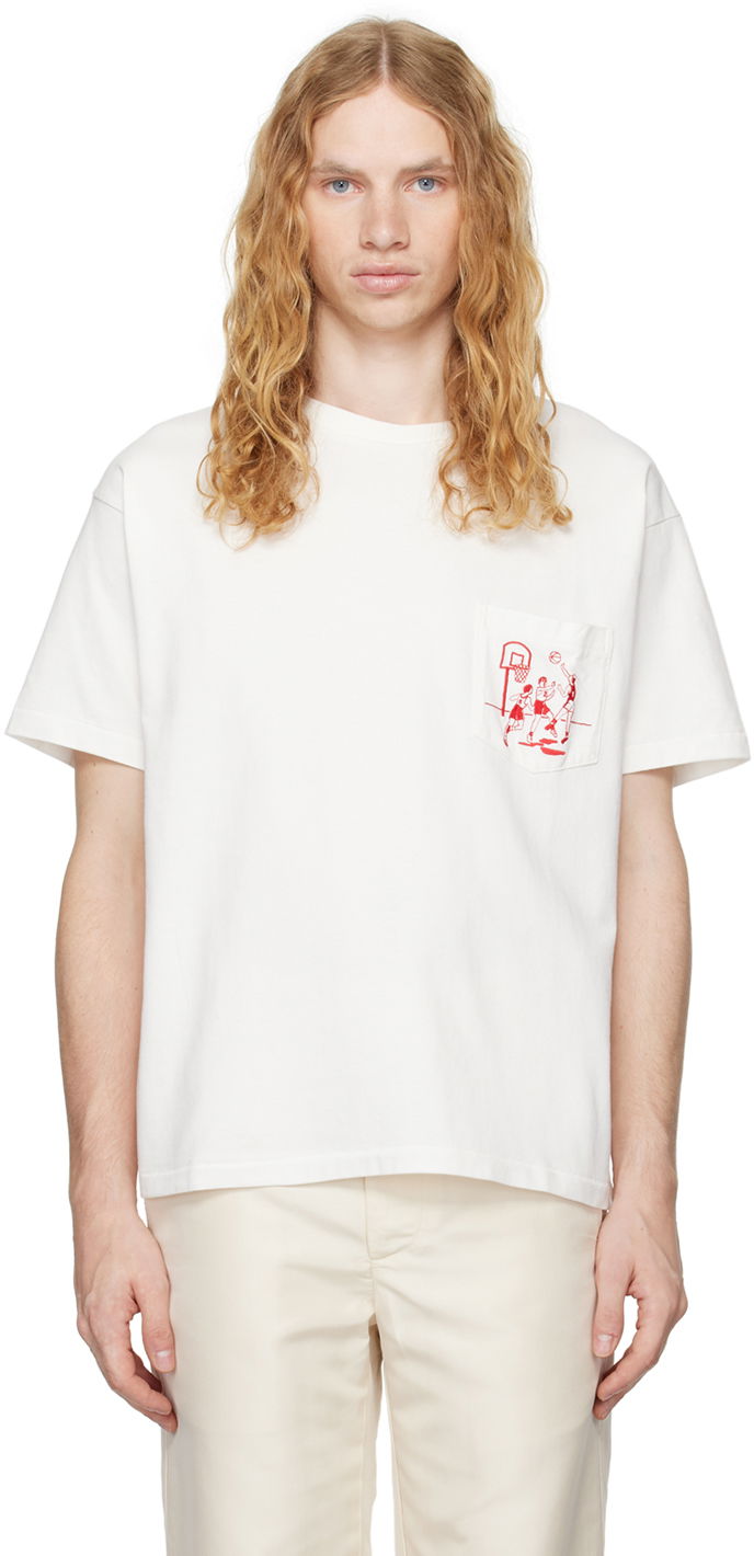 Tričko Bode Embroidered Hoop T-shirt Biela | MRF24CS049, 0