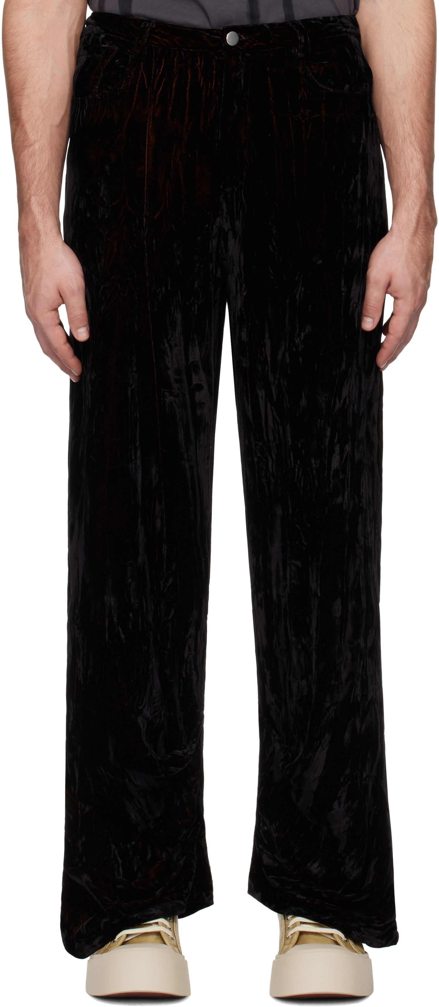Nohavice Collina Strada Collina Strada Dante Velvet Trousers Čierna | XX6021, 0