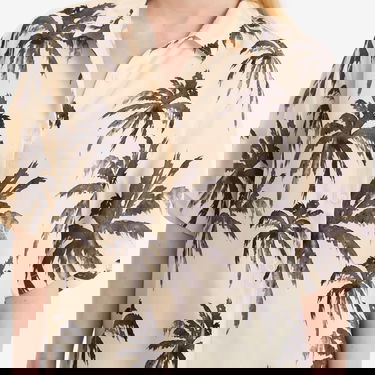 Košeľa Anine Bing Anine Bing Tristan Palm Shirt, Large Béžová | A-07-11011-MTL68, 5