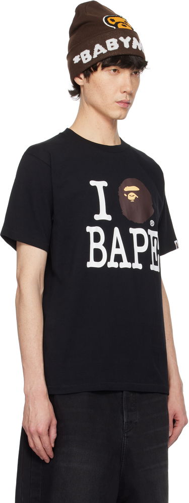 Tričko BAPE Black 'I Love Bape' Graphic T-Shirt Čierna | 001TEK801043M, 1