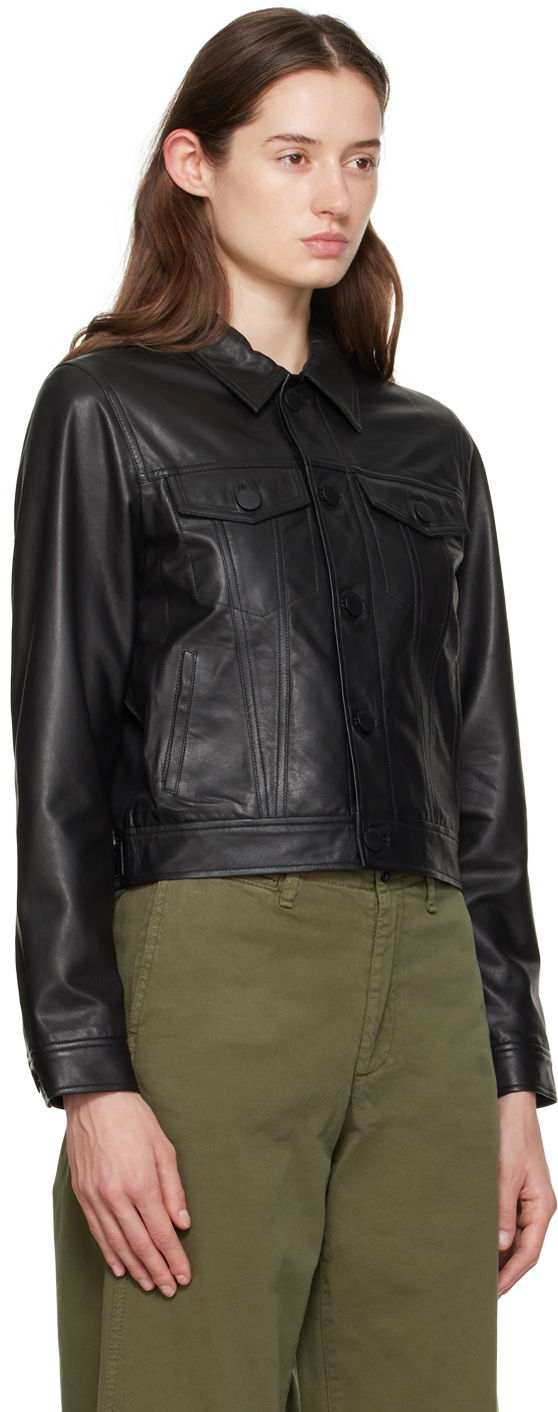Bunda rag & bone rag & bone Debbie Leather Jacket Čierna | WAW23H20161816, 1