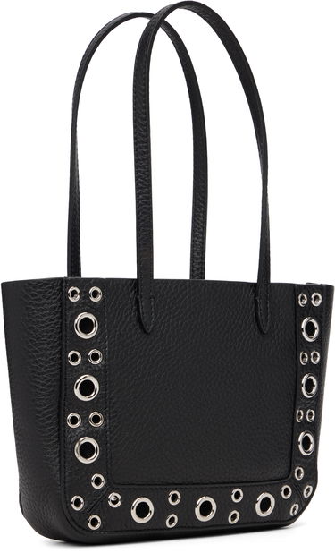 Tote bag Valentino Valentino Garavani Pebbled Leather Studded Mini Nellcôte Tote Metalická | 7W2B0R89MJL, 2