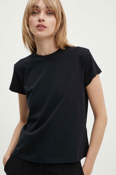 Tričko Maison Margiela MM6 Maison Margiela Black Embroidered Logo T-Shirt Čierna | S52GC0247.S24312, 0