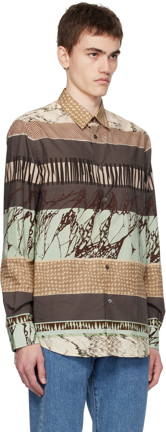 Košeľa Paul Smith Paul Smith Printed Shirt Hnedá | M1R-901U-L02073, 1