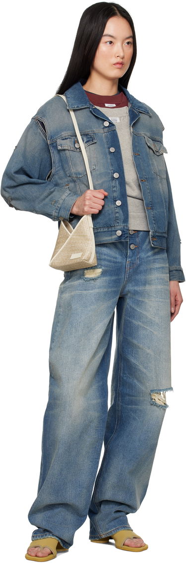 Bunda Maison Margiela MM6 Maison Margiela Faded Denim Jacket Modrá | S52AM0319 M30017, 3