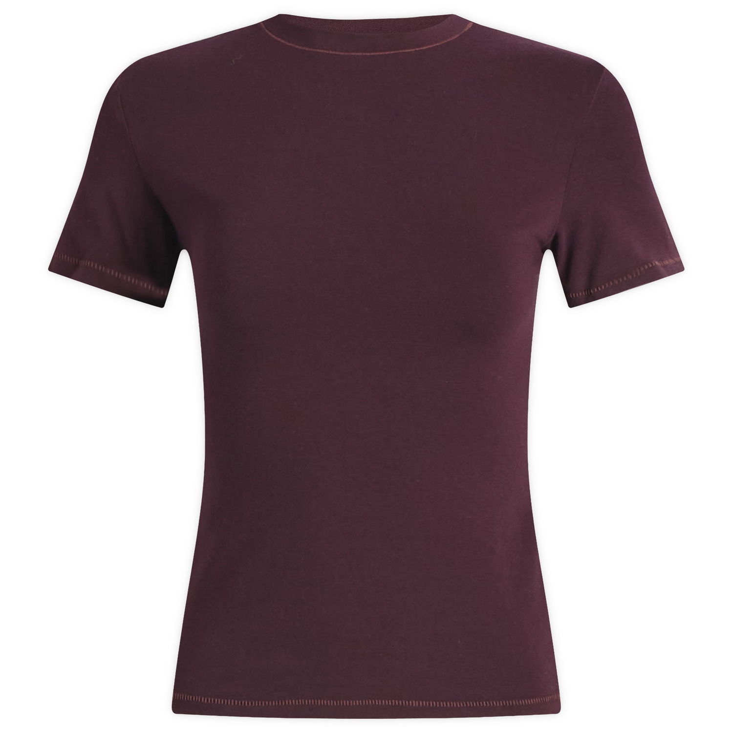 Tričko SKIMS Cotton Jersey T-Shirt, Size Large Vínová | AP-TSH-0638-CUR, 0